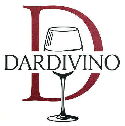 Logo of Dardivino with a stylized wine glass and letter 'D' on a white background